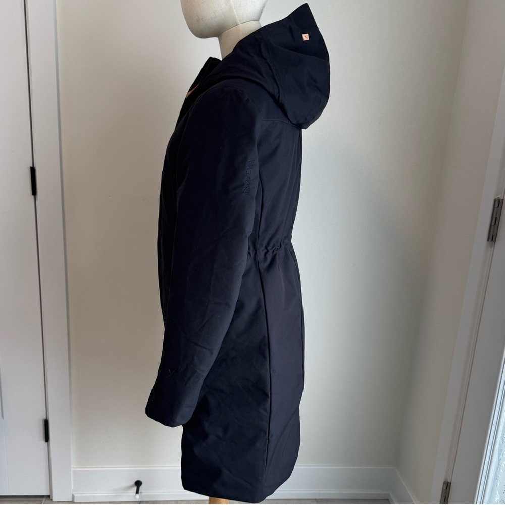 Indyeva - Women's Elegant, Black, Hooded, winter jacket, Ski Jacket, size small - Picture 4 of 9